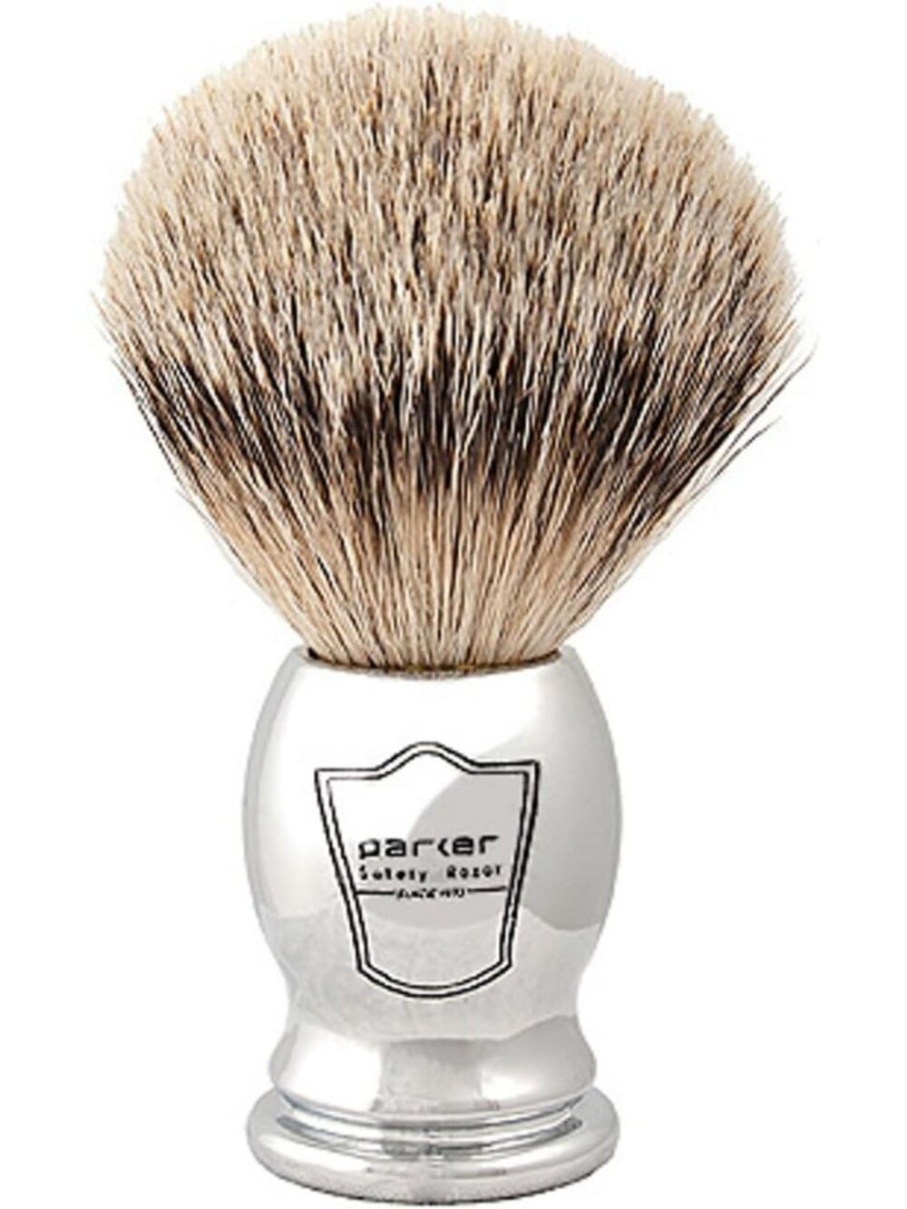 Luxury Silvertip Badger Shaving Brush with Chrome Handle - Premium Grooming Tool